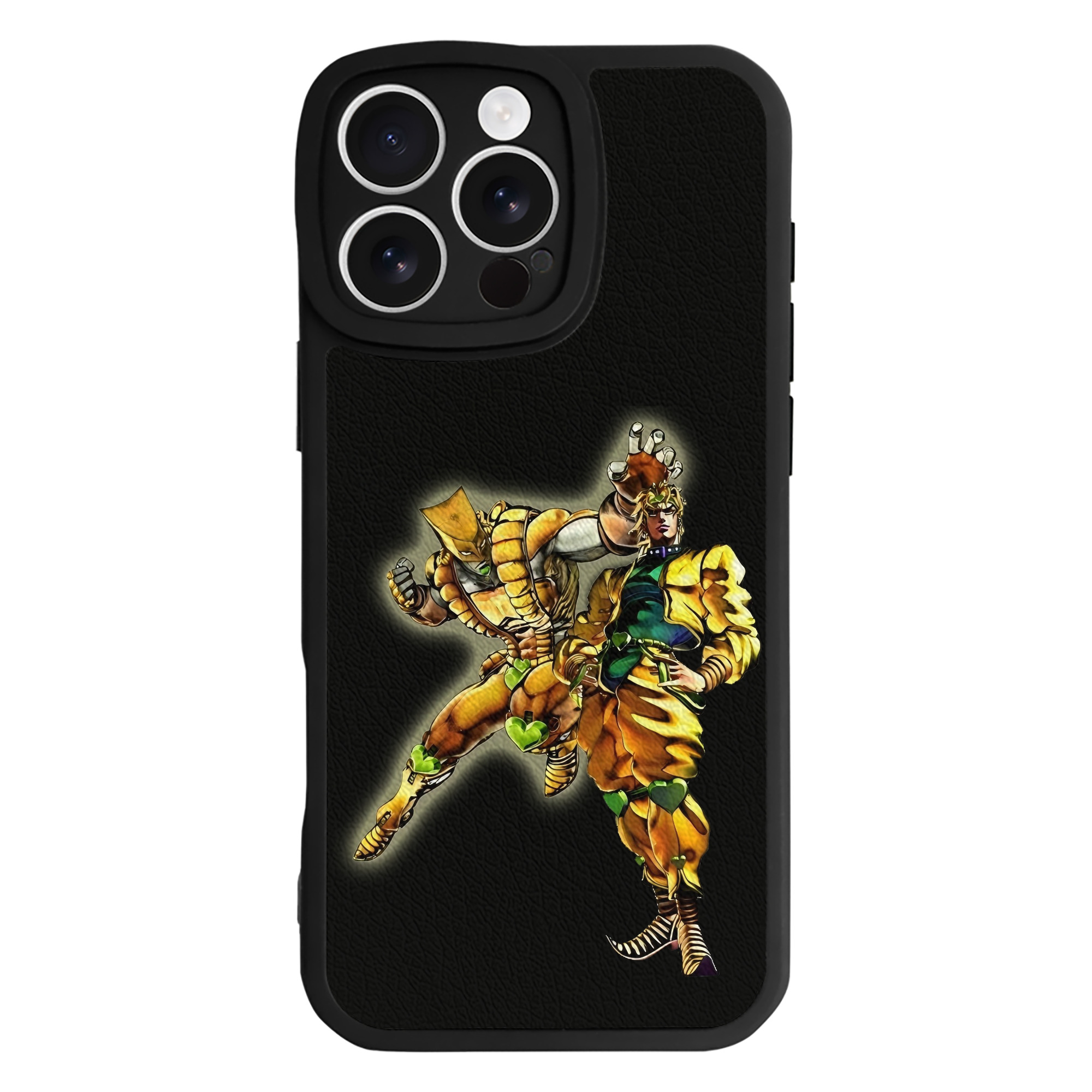 （画像用） ジョジョの奇妙な冒険 ディオ?ブランドー JoJo's Bizarre Adventure Dio Brando 【iPhone 16シリーズ対応】シリコンスマホケース（レザー調） 材質：シリコン